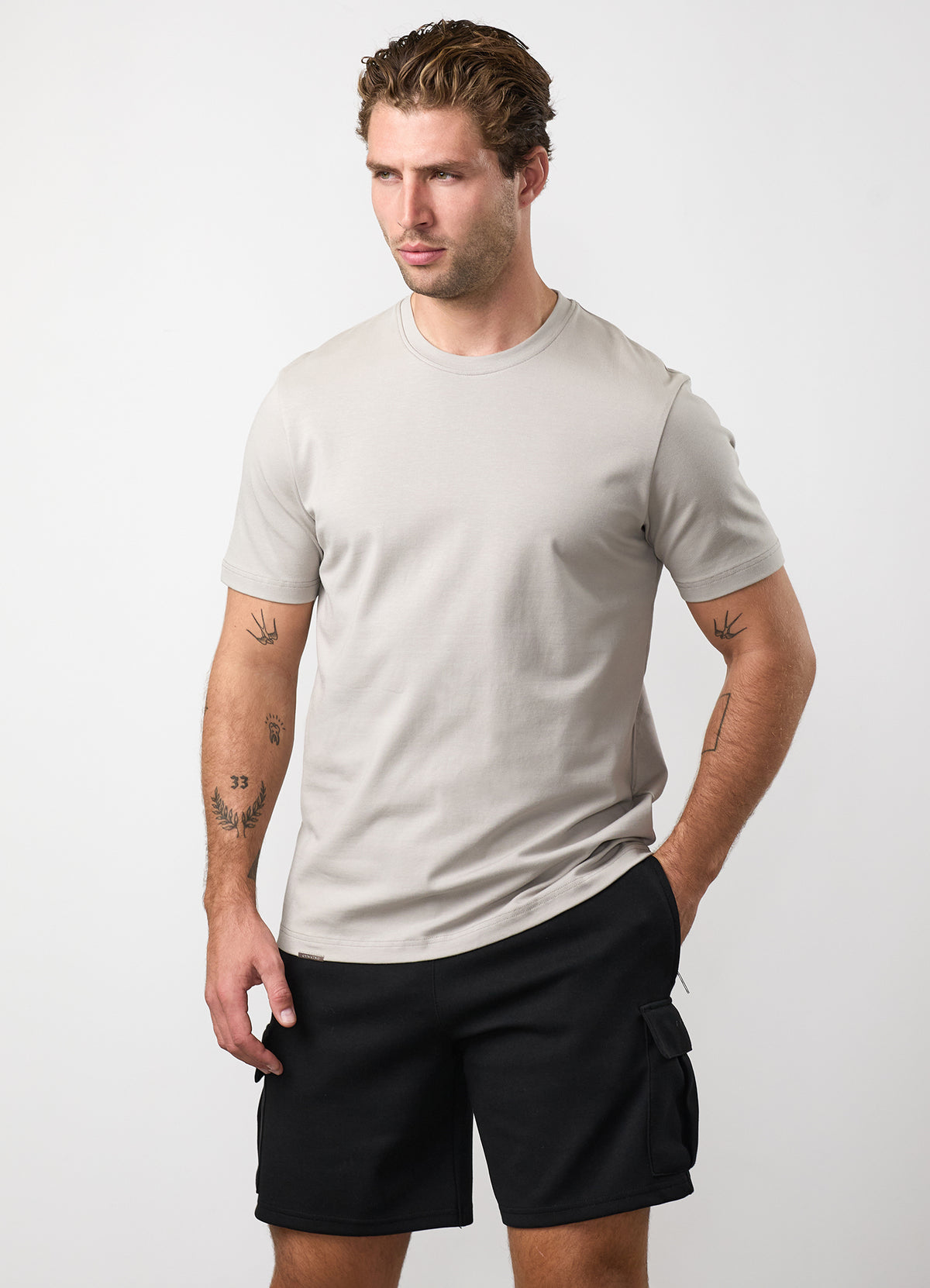 Gym King Signature T-shirt - Grijs Mink
