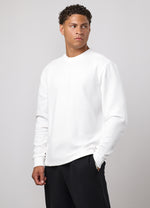 Gym King Signature Waffle Long Sleeve Top - White thumbnail