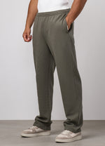 Gym King Signature Waffle Straight Leg Jogger - Olive thumbnail