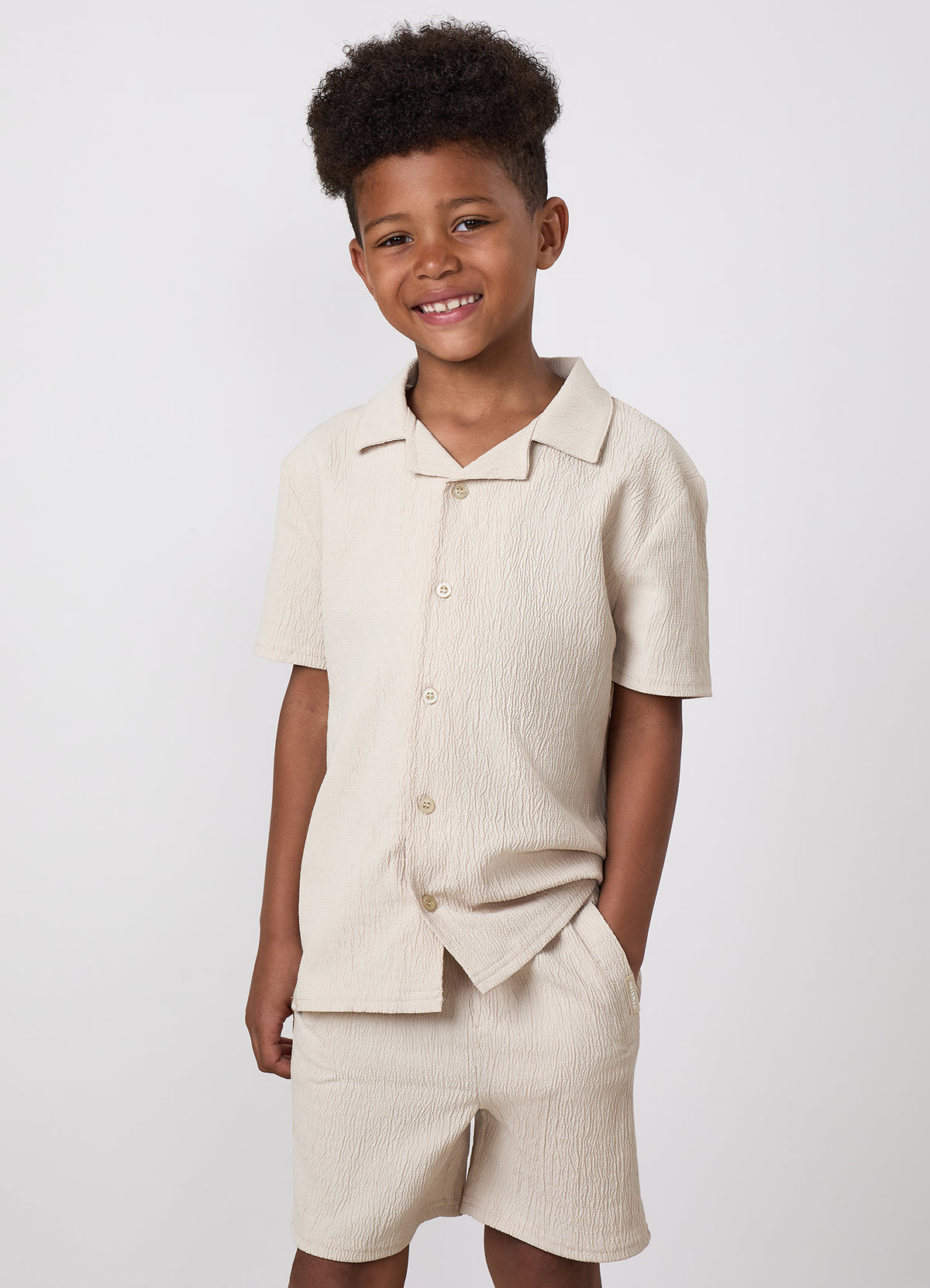 Gym King Older Kids Signature Woven Shirt - Clay