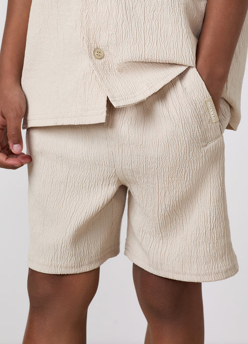 Gym King Younger Kids Signature Woven Short - Clay