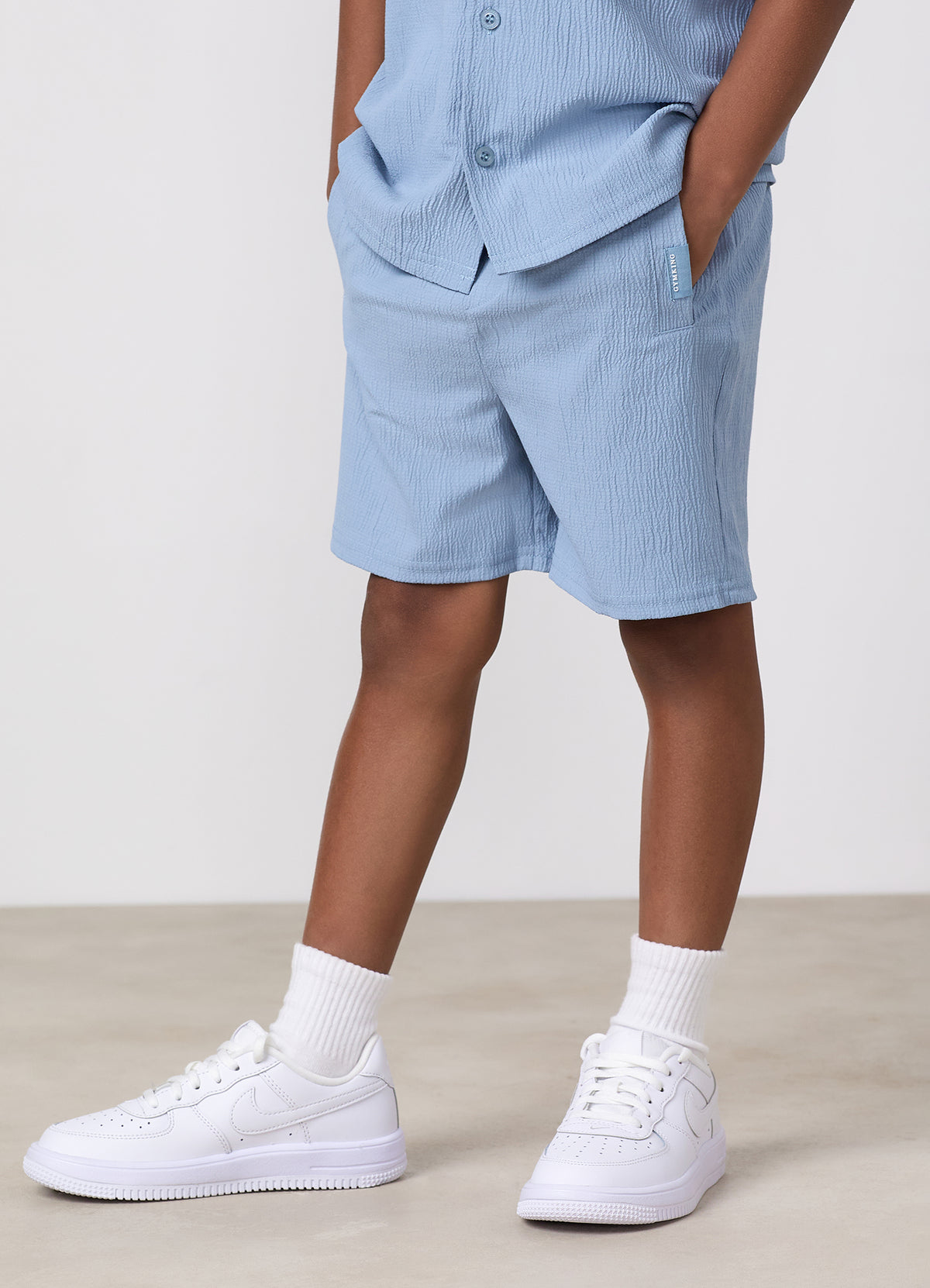 Gym King Older Kids Signature Woven Short - Powder Blue