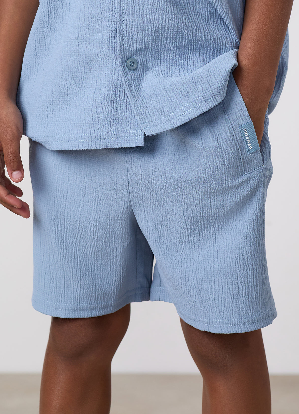 Gym King Older Kids Signature Woven Short - Powder Blue