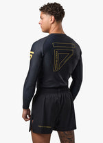 Gym King Sovereign Long Sleeve Rash Guard - Black / Gold thumbnail