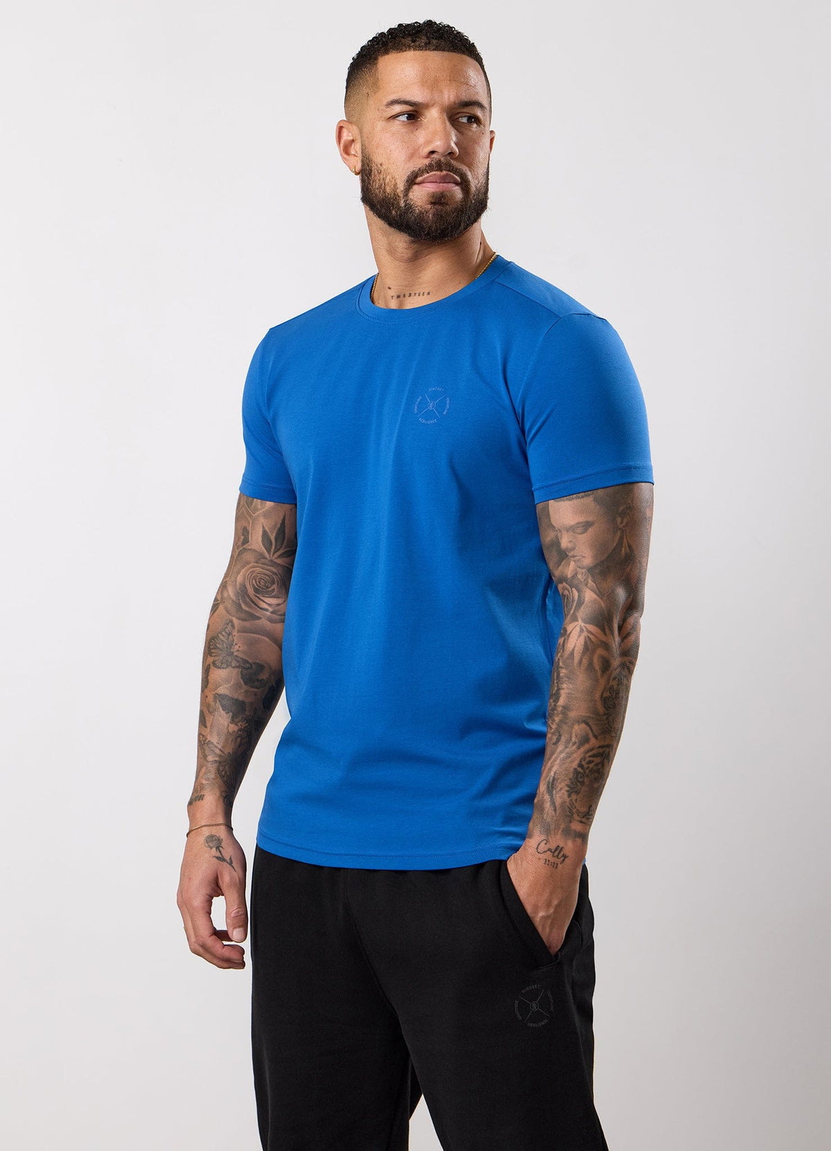 Gym King Stoic Hekla Jersey T-Shirt - Icelandic Blue