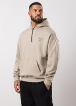 Gym King Stoic Krafla Loopback Hoodie - Sand Stone thumbnail