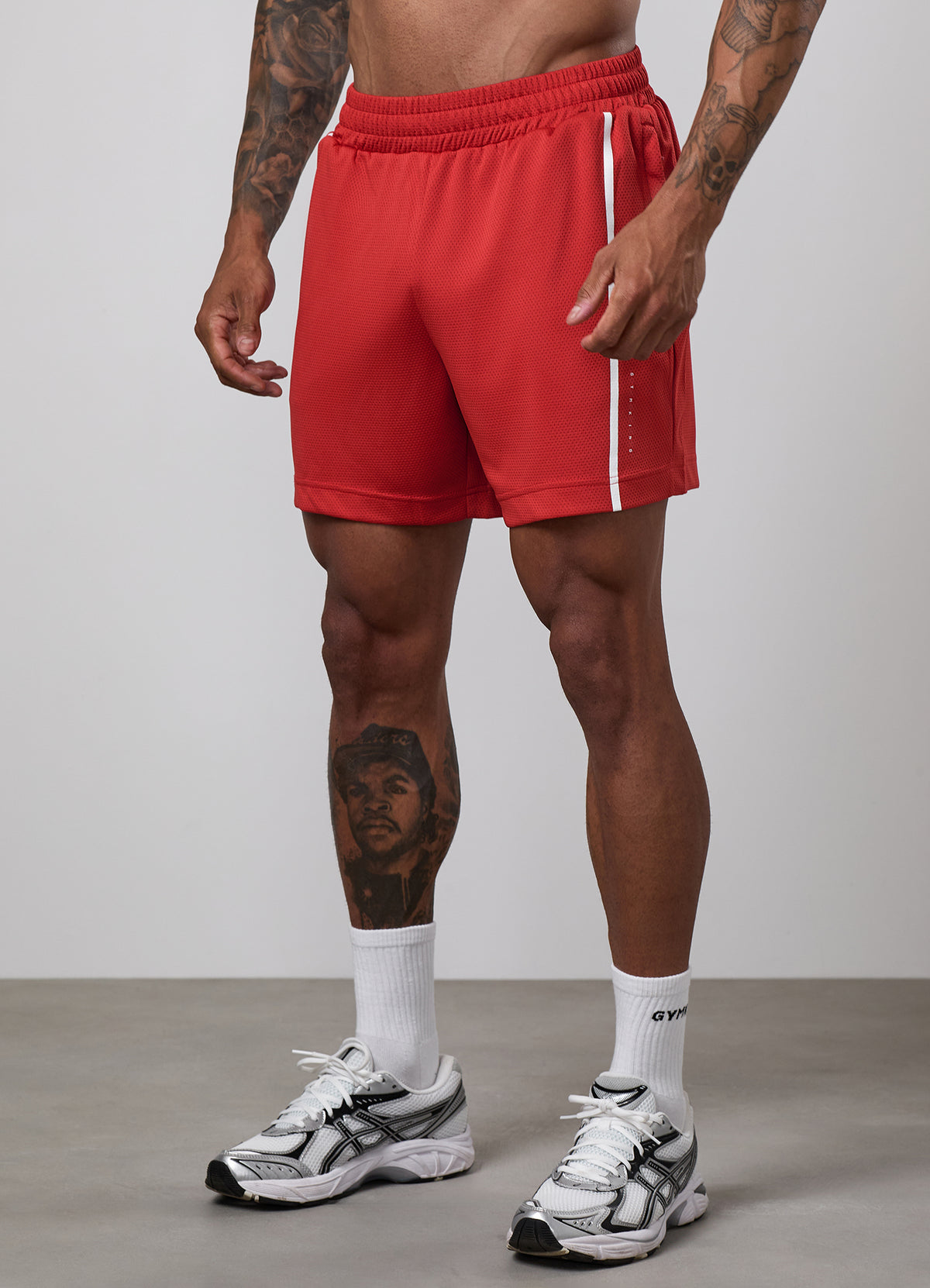 Gym King Synergy Mesh 6" Short - Core Red