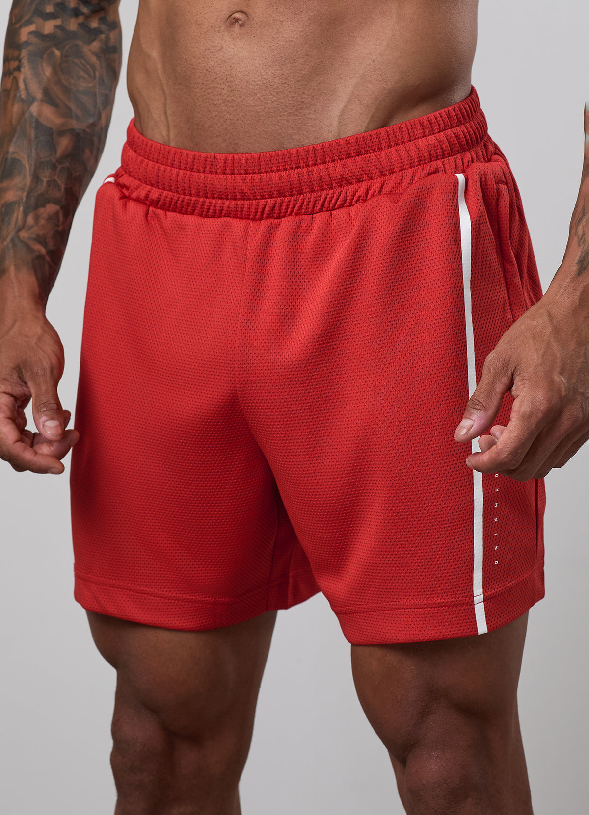 Gym King Synergy Mesh 6" Short - Core Red