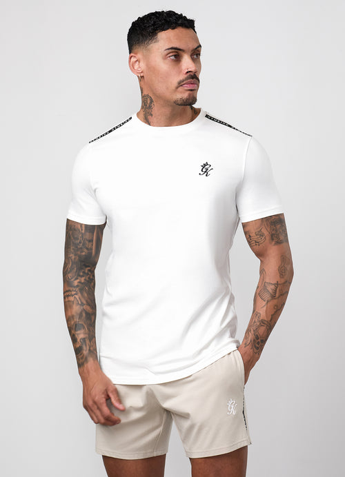 Gym King Taped Jersey T-Shirt - Cream