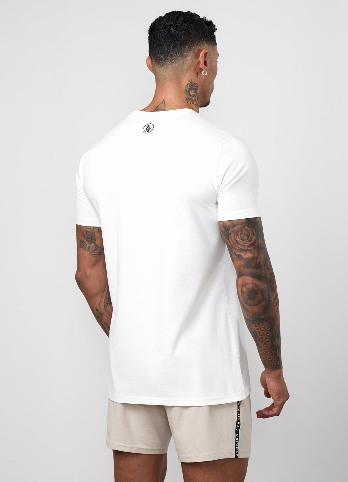 Gym King Taped Jersey T-Shirt - Cream