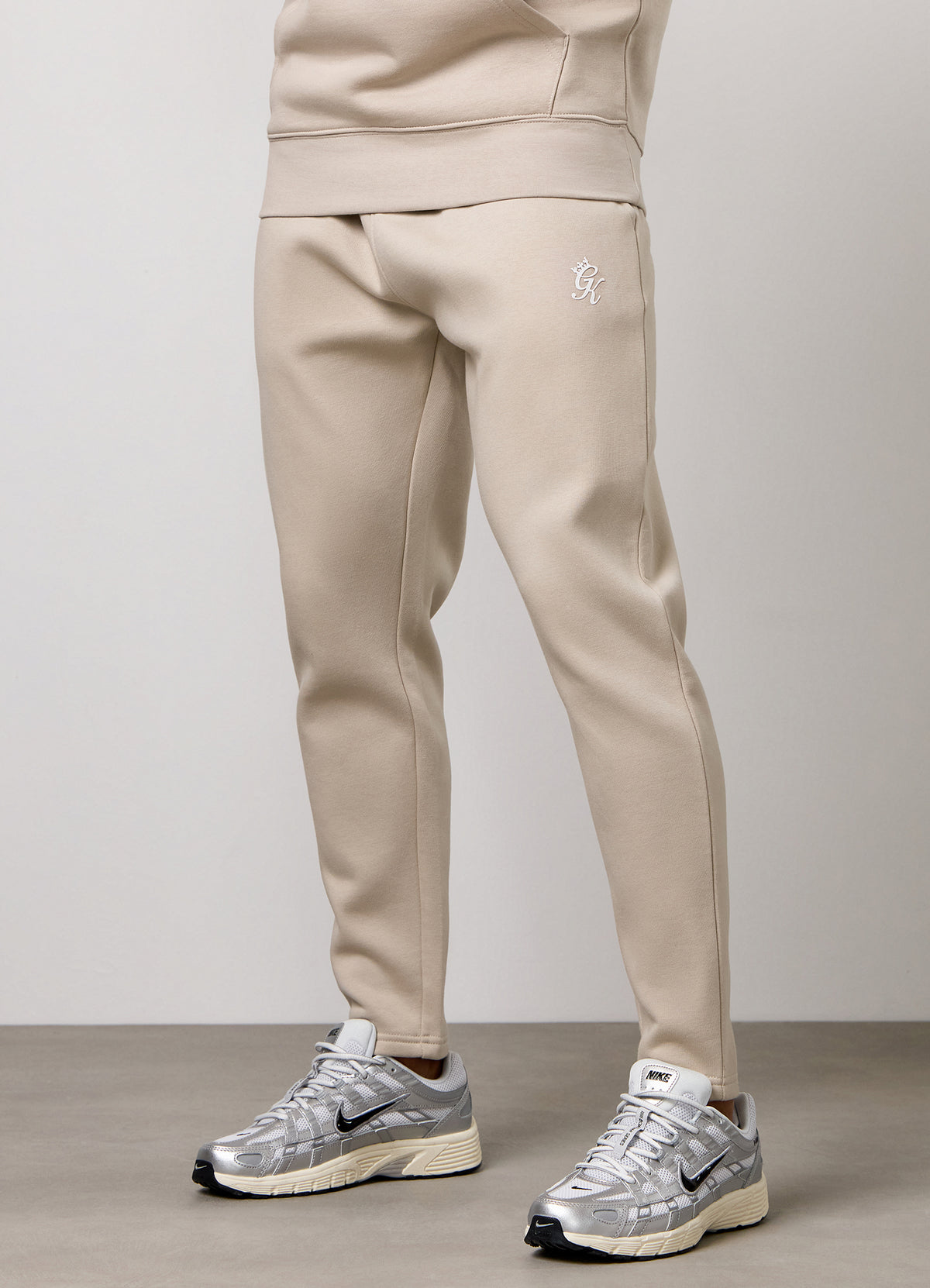 Gym King Taped Fleece Jogger - Light Stone