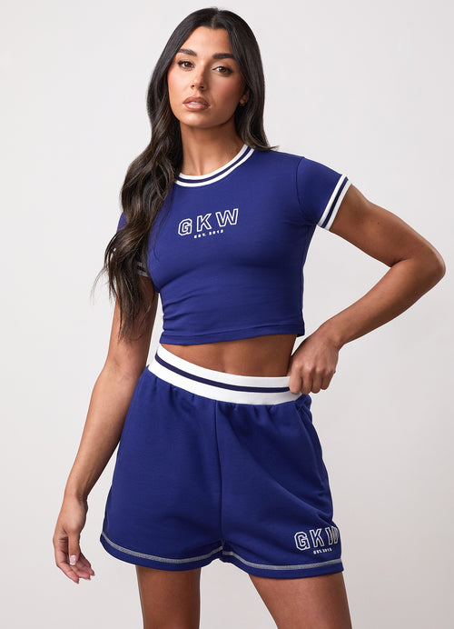Team GKW Crop T-Shirt With Tipping - Galaxy Blue