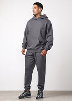 Gym King Text Logo Tracksuit - Alloy Grey thumbnail
