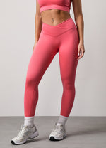 Gym King Transform Seamless Wrap Over Waist Leggings - Coral thumbnail