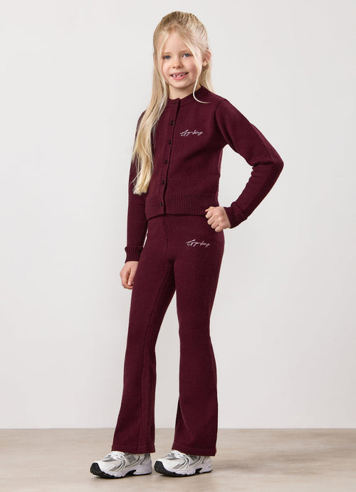 Gym King Kids True Knit Set - Deep Cherry