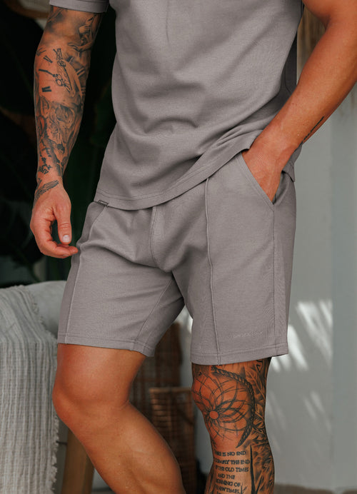 Gym King Portals Texture Short - Clay Grey