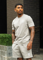 Gym King Heritage Crest Jersey T-shirt - Urban Grey (miniatuurafbeelding)