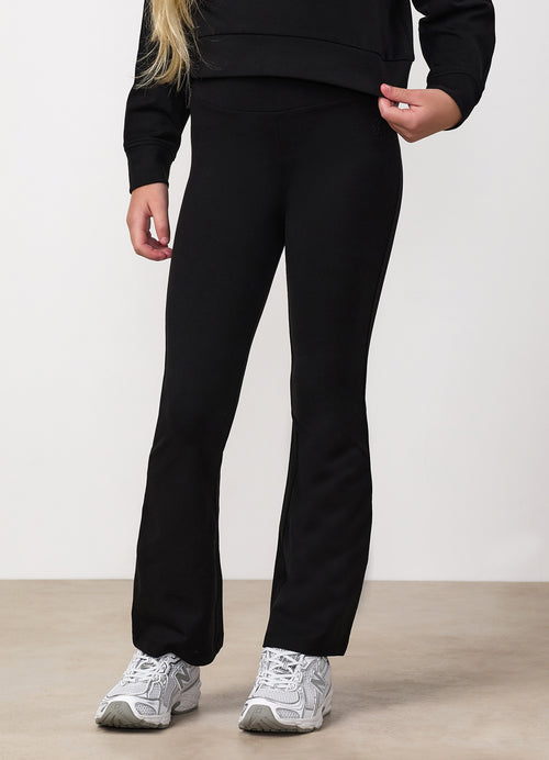 Gym King Younger Kids Victory Lifestyle Flared Legging - Black
