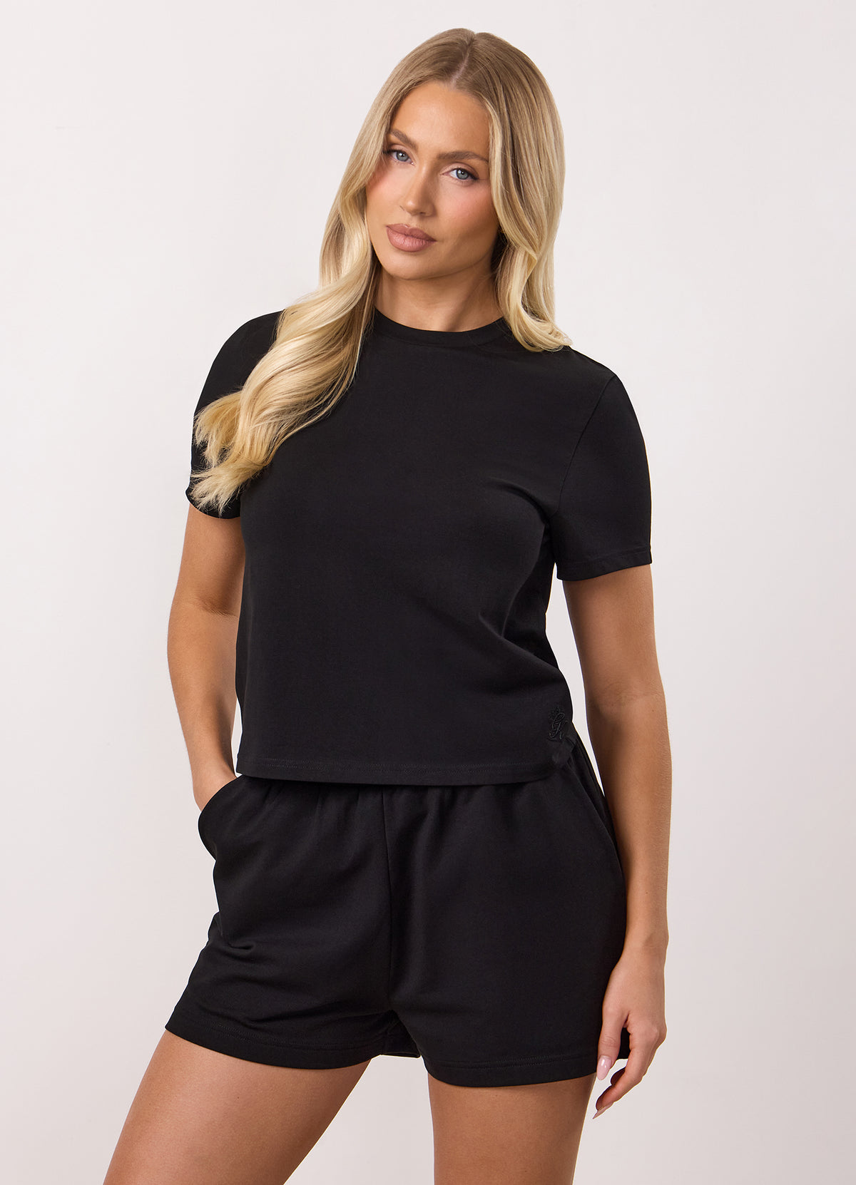 Gym King Victory Jersey Cap Sleeve T-Shirt - Black