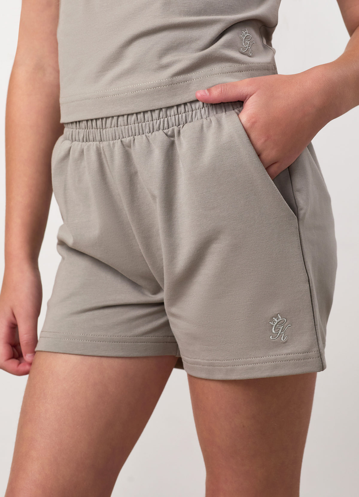Gym King Younger Kids Victory Short - Taupe