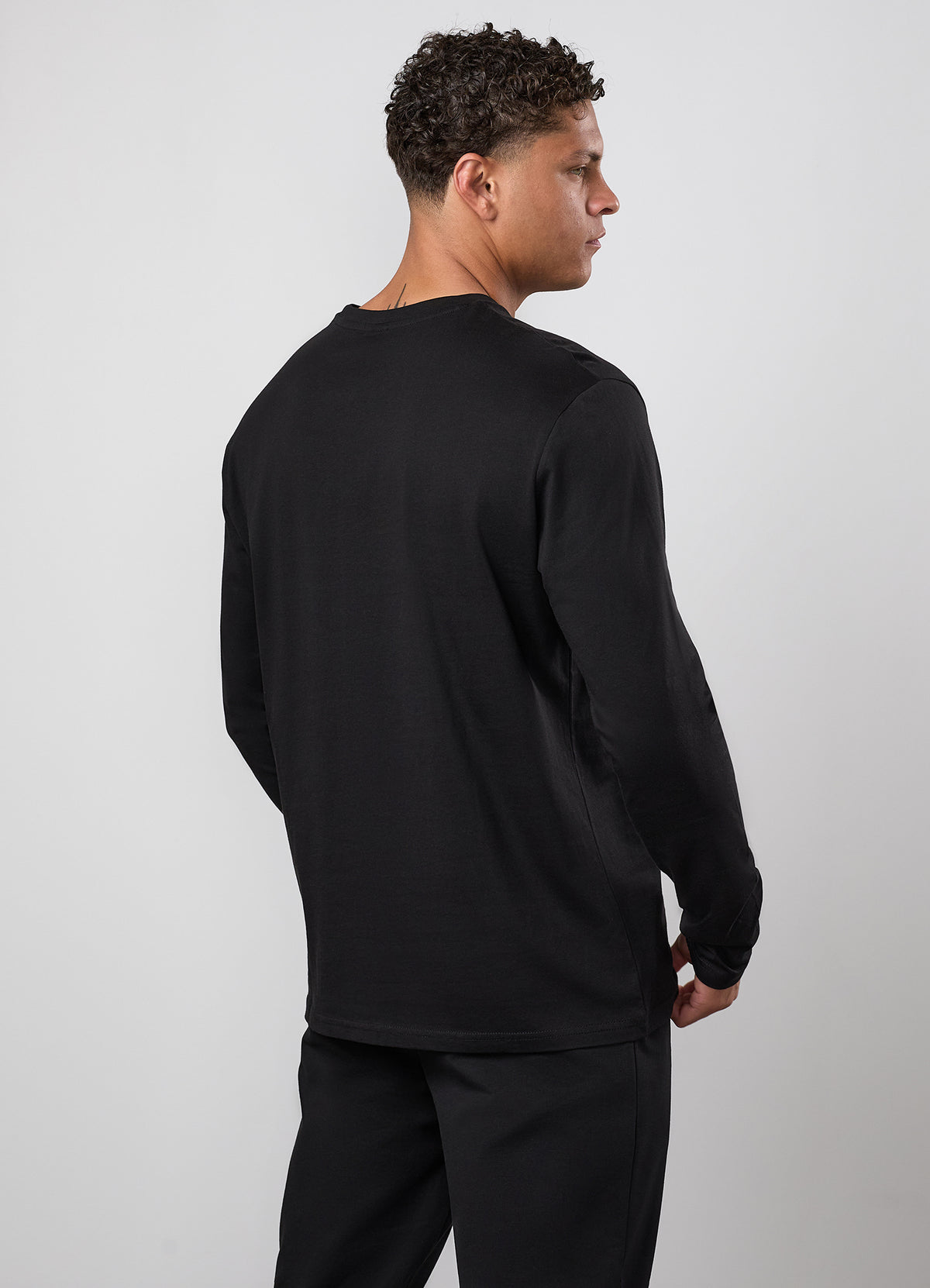 Gym King Victory Jersey Long Sleeve Tee - Black