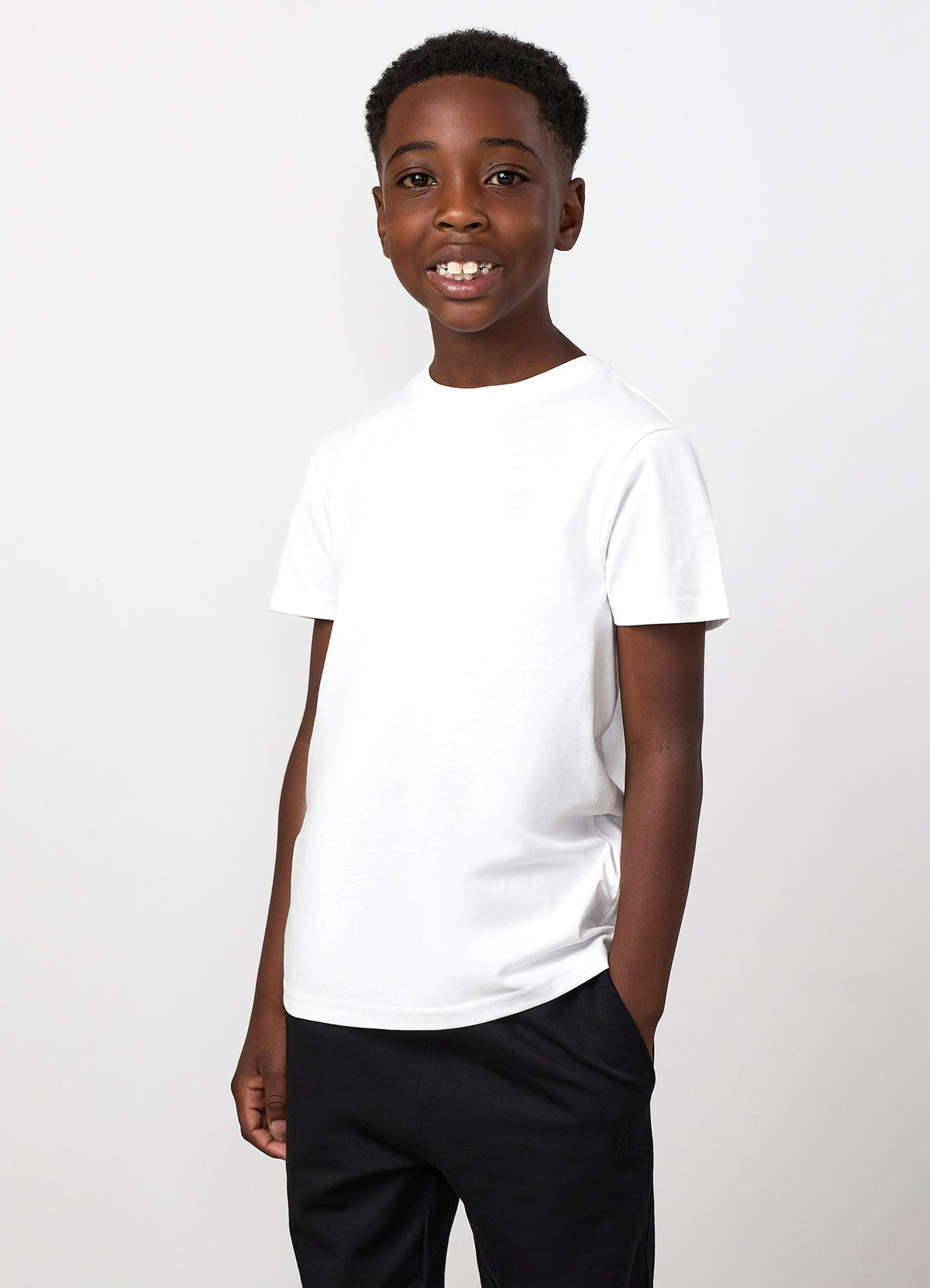 Gym King Older Kids Victory Jersey T-Shirt - White
