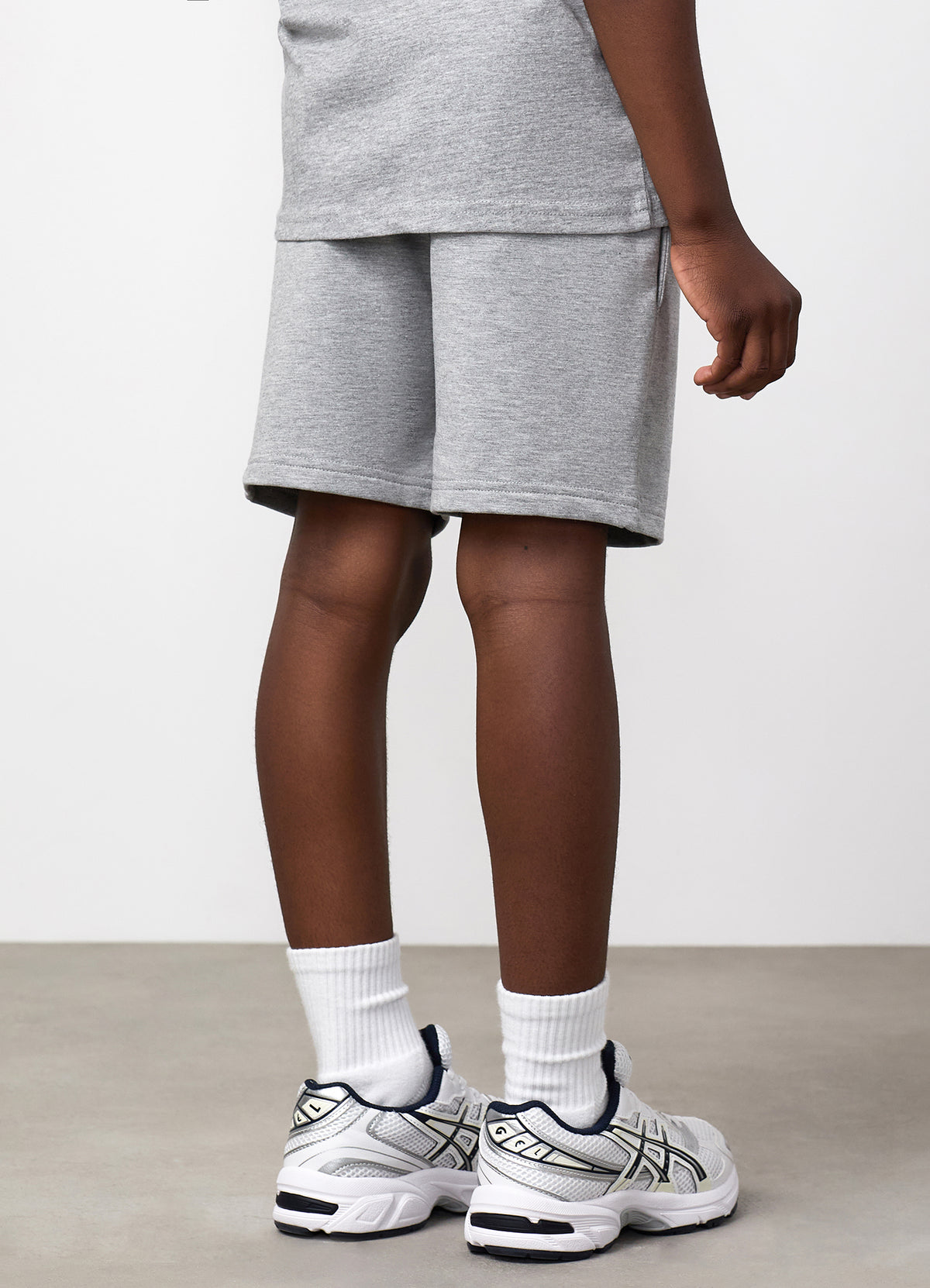 Gym King Older Kids Victory Loopback Short - Grey Marl