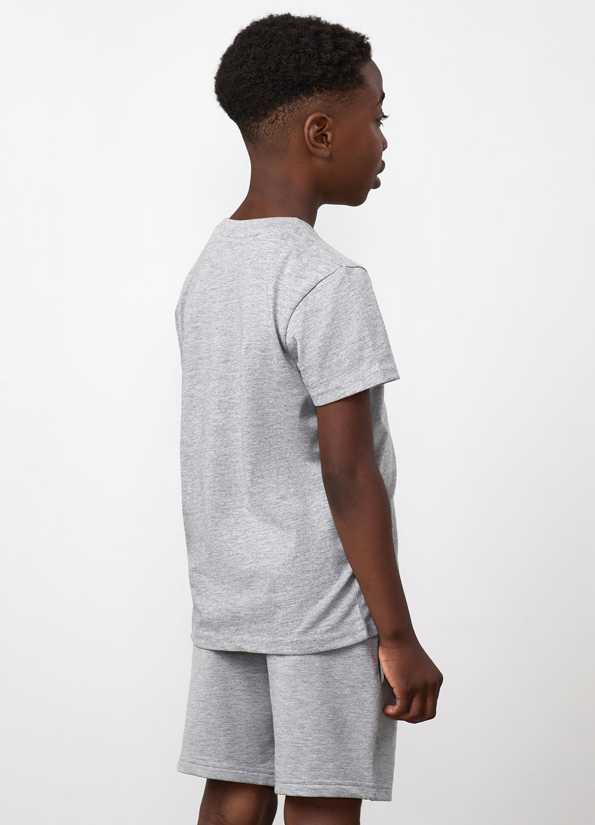 Gym King Younger Kids Victory Jersey T-Shirt - Grey Marl