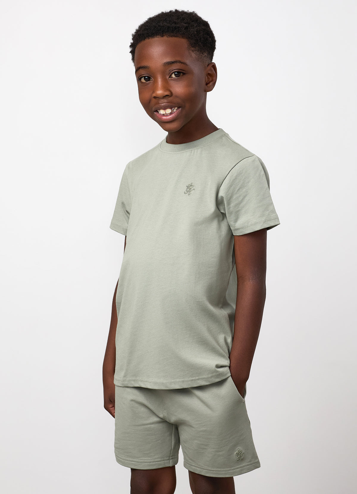Gym King Older Kids Victory Jersey T-Shirt - Soft Khaki