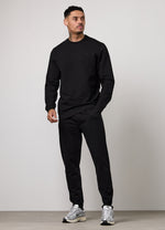 Gym King Victory Loopback Crew Tracksuit - Black thumbnail