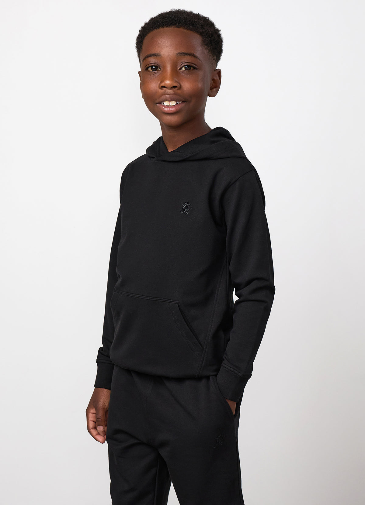 Gym King Older Kids Victory Loopback Hoodie - Black