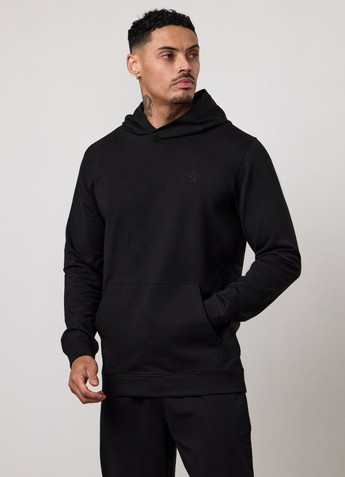 Gym King Victory Lightweight Loopback Hoodie - Black