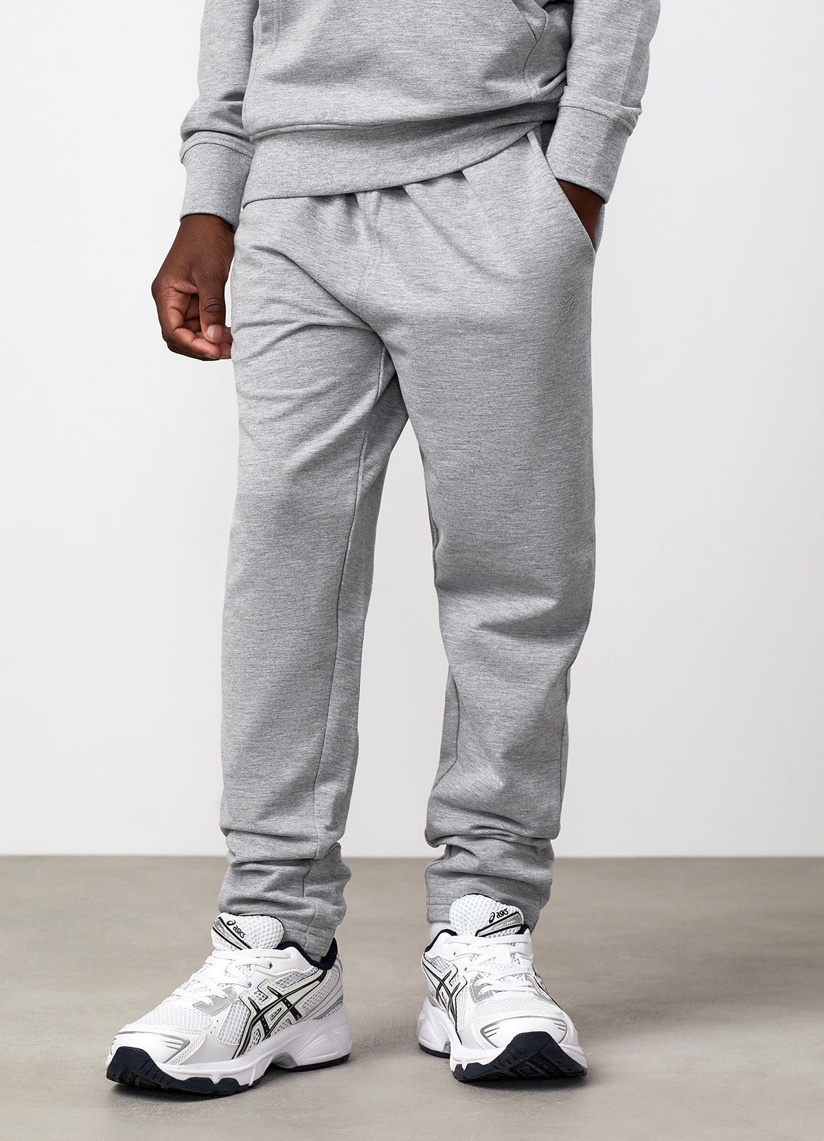 Gym King Older Kids Victory Loopback Jogger - Grey Marl