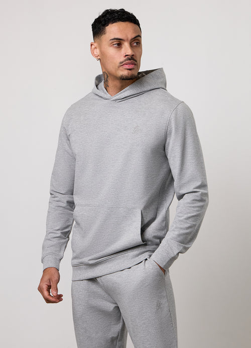 Gym King Victory lichtgewicht hoodie met doorlopende rits - grijs gemêleerd