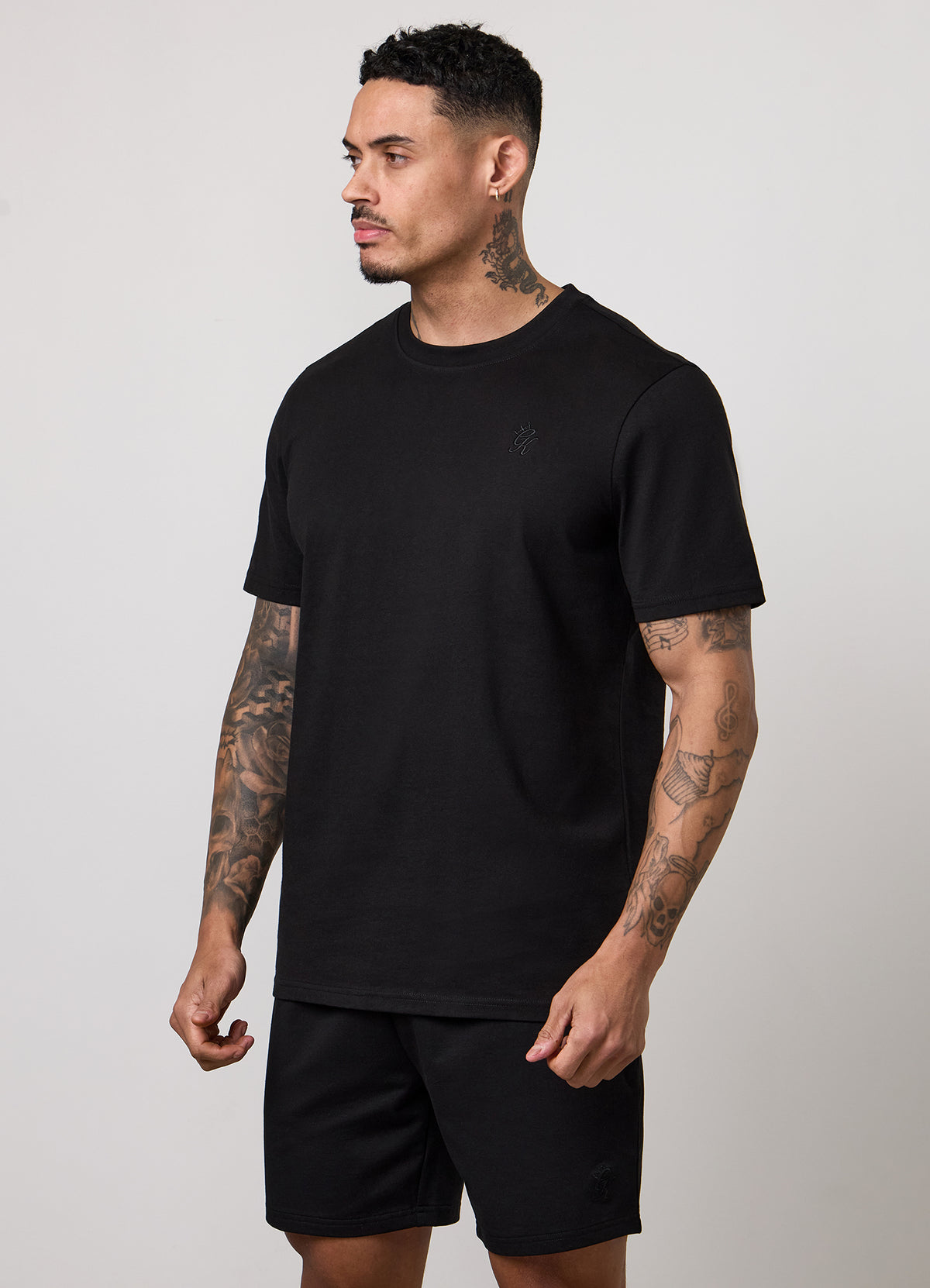 Gym King Victory Regular Fit Jersey T-Shirt - Black