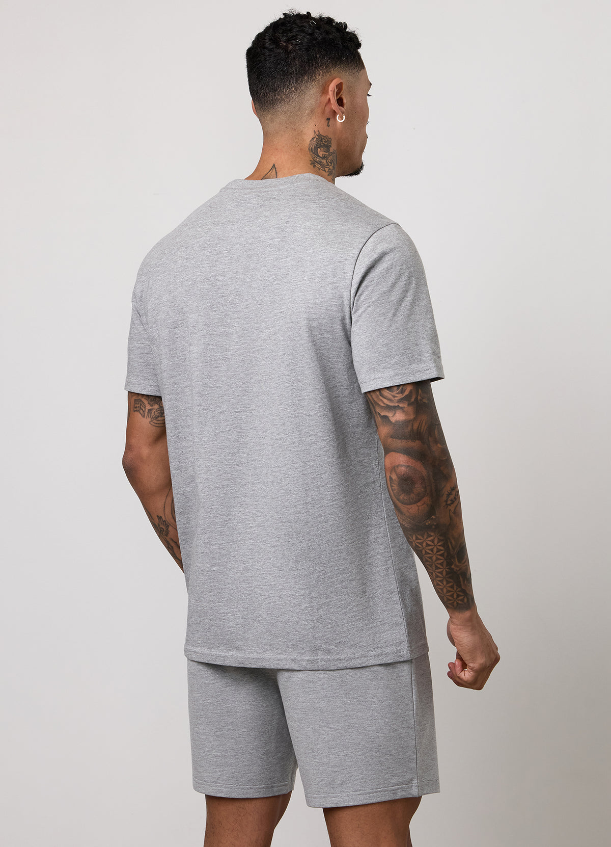 Gym King Victory Regular Fit Jersey T-Shirt - Grey Marl