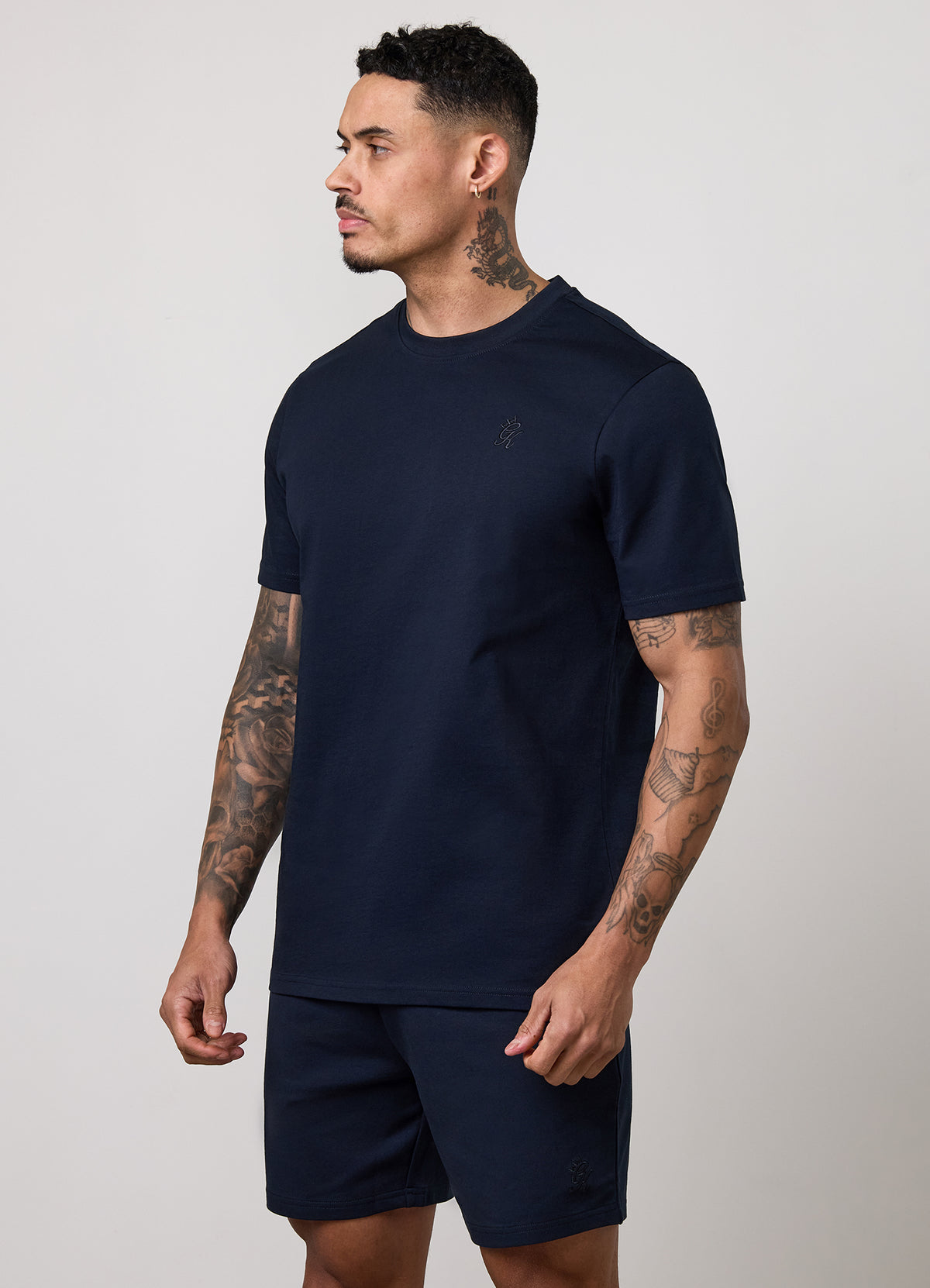 Gym King Victory Regular Fit Jersey T-Shirt - Navy