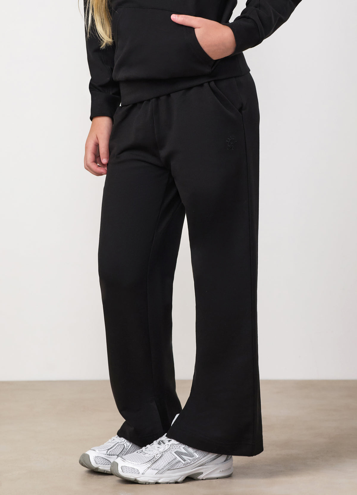 Gym King Older Kids Victory Straight Leg Jogger - Black