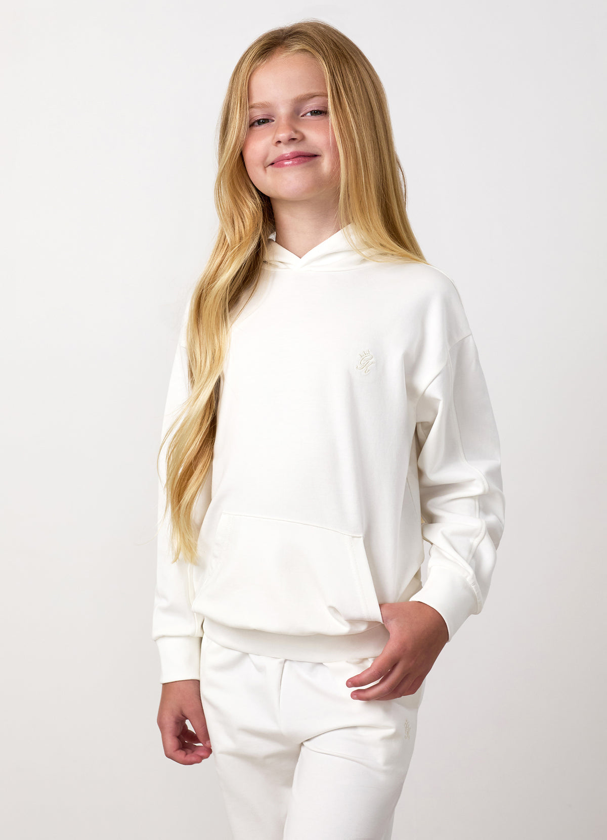 Gym King Older Kids Victory Relaxed Fit Hoodie - Cream
