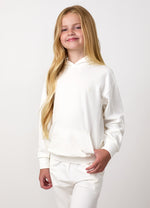 Gym King Victory-hoodie met relaxte pasvorm voor jongere kinderen - Crème (miniatuurafbeelding)
