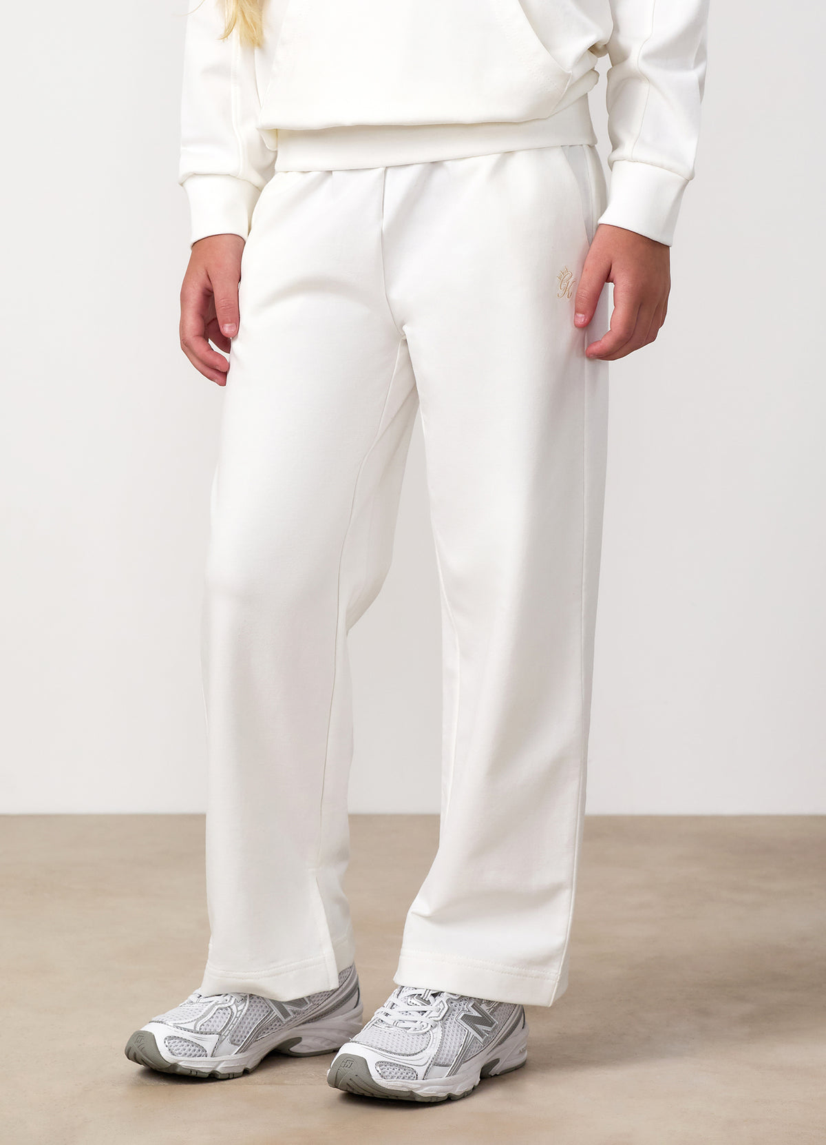 Gym King Younger Kids Victory Straight Leg Jogger - Cream