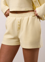 Gym King Waffle Mid Rise Shorts - Buttermilk thumbnail