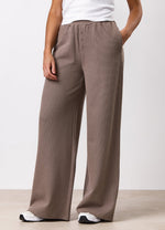 Gym King Waffle Mid Rise Trouser - Truffle thumbnail