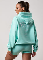 Gym King Washed Reset Oversized Hood - Deep Aqua thumbnail