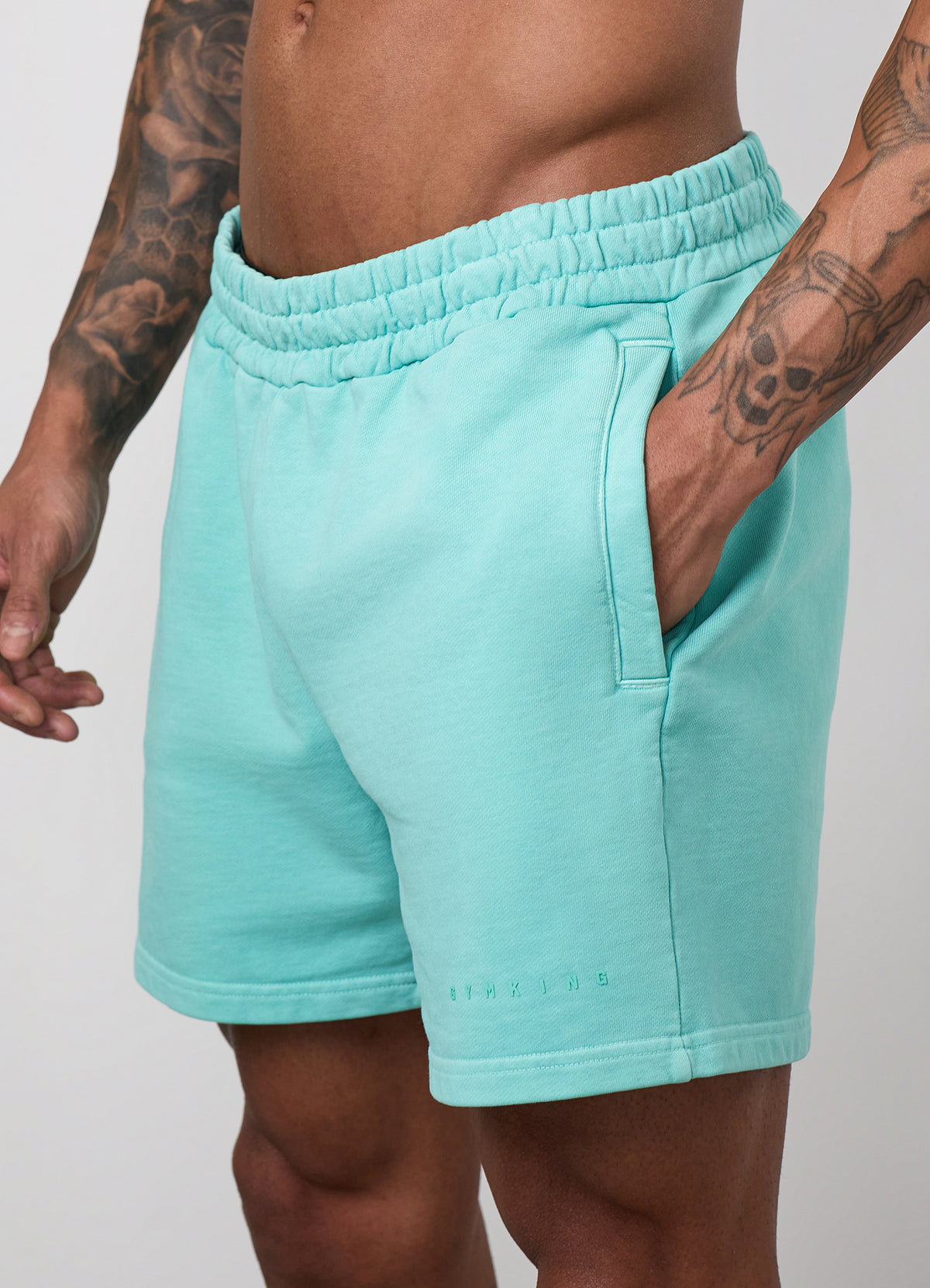 Gym King World Washed Short - Poolside Green