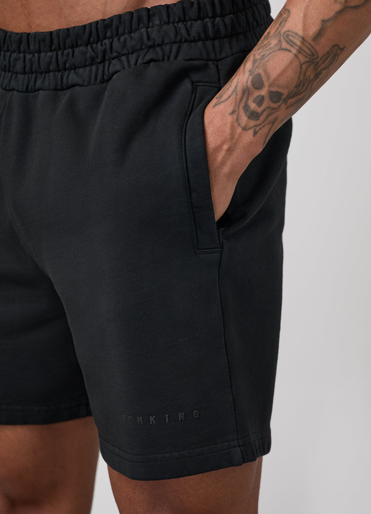 Gym King World Washed Short - Black