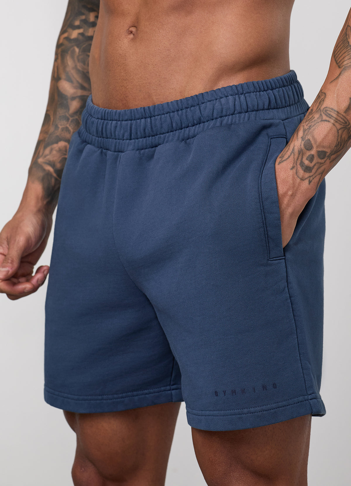 Gym King World Washed Short - Rich Blue
