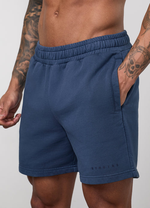 Gym King World Washed Short - Rich Blue