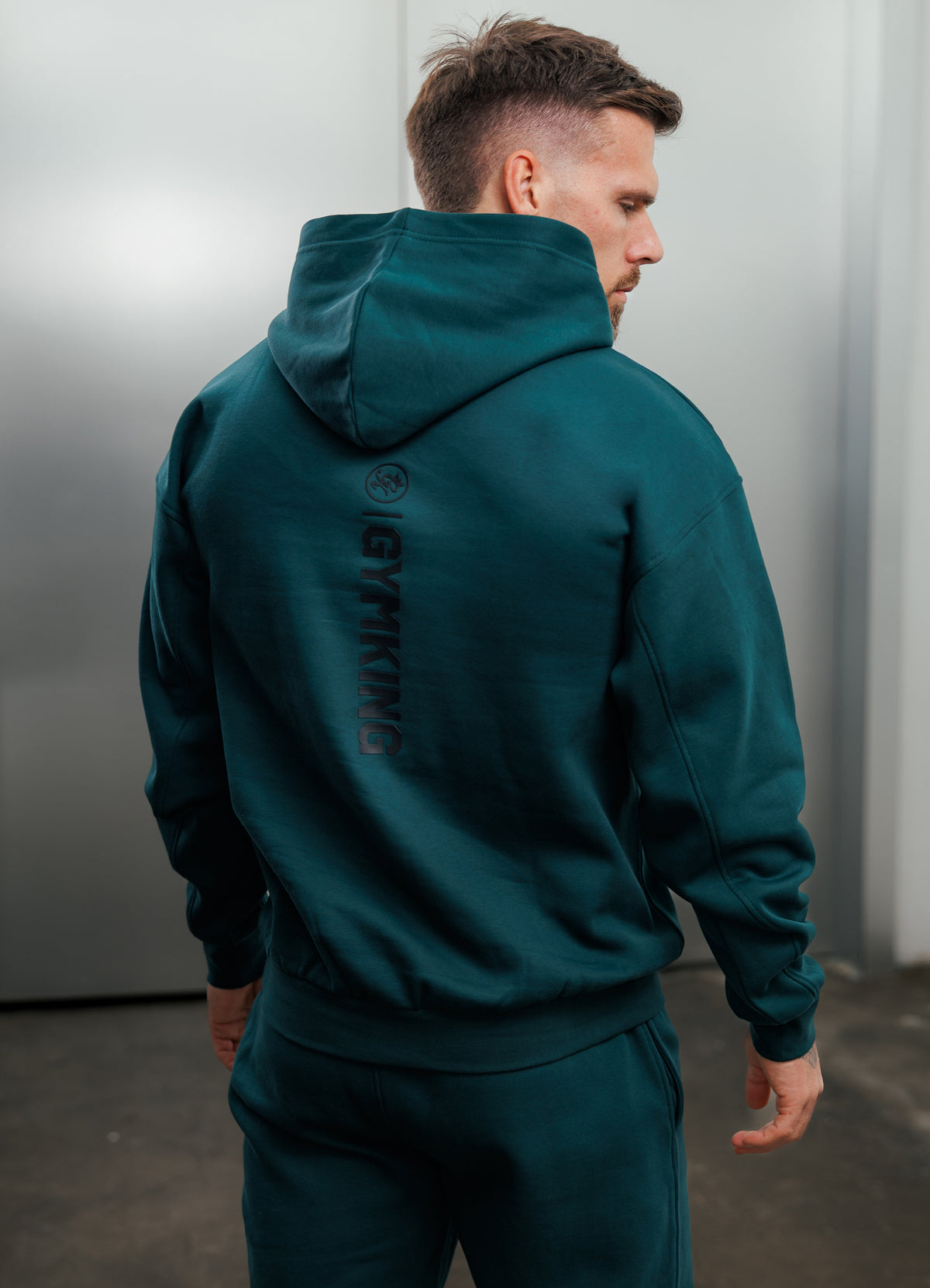 Gym King Aventus Fleece Hoodie - Deep Forest Green