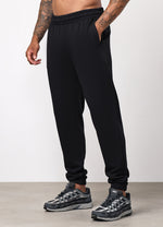 Gym King Text Logo Loopback Jogger - Black thumbnail